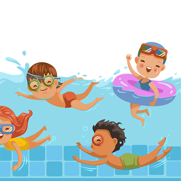 swim in the pool